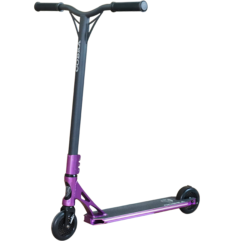 Scooter dublê de 120mm (púrpura anodizada)